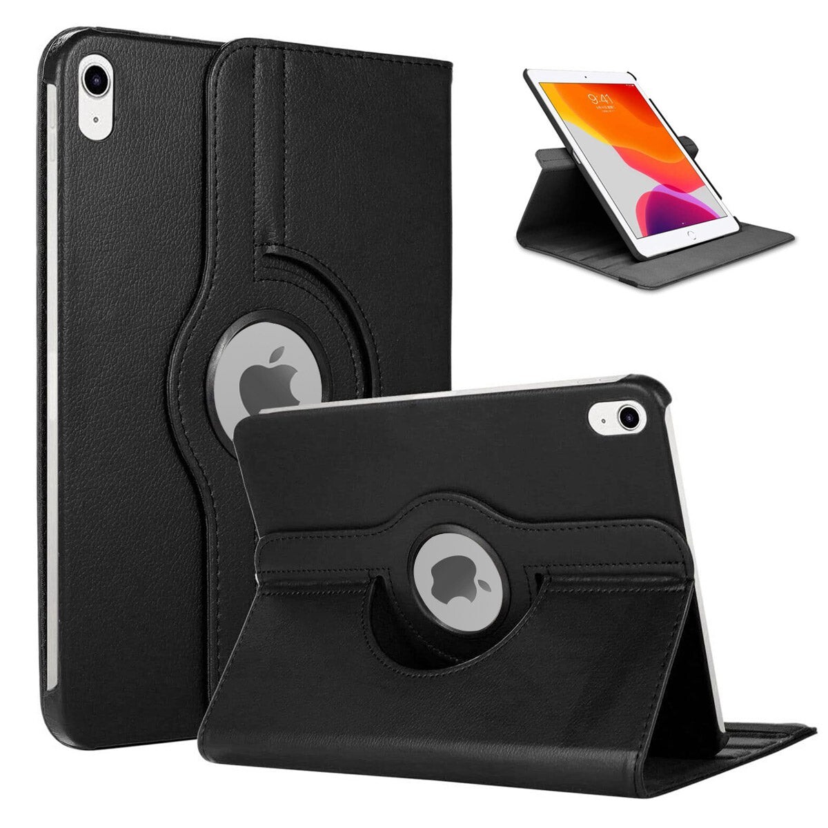 For iPad Mini 6 Mini A17 Pro Case 8.3 inch 360 Degrees Rotating PU Leather Cover