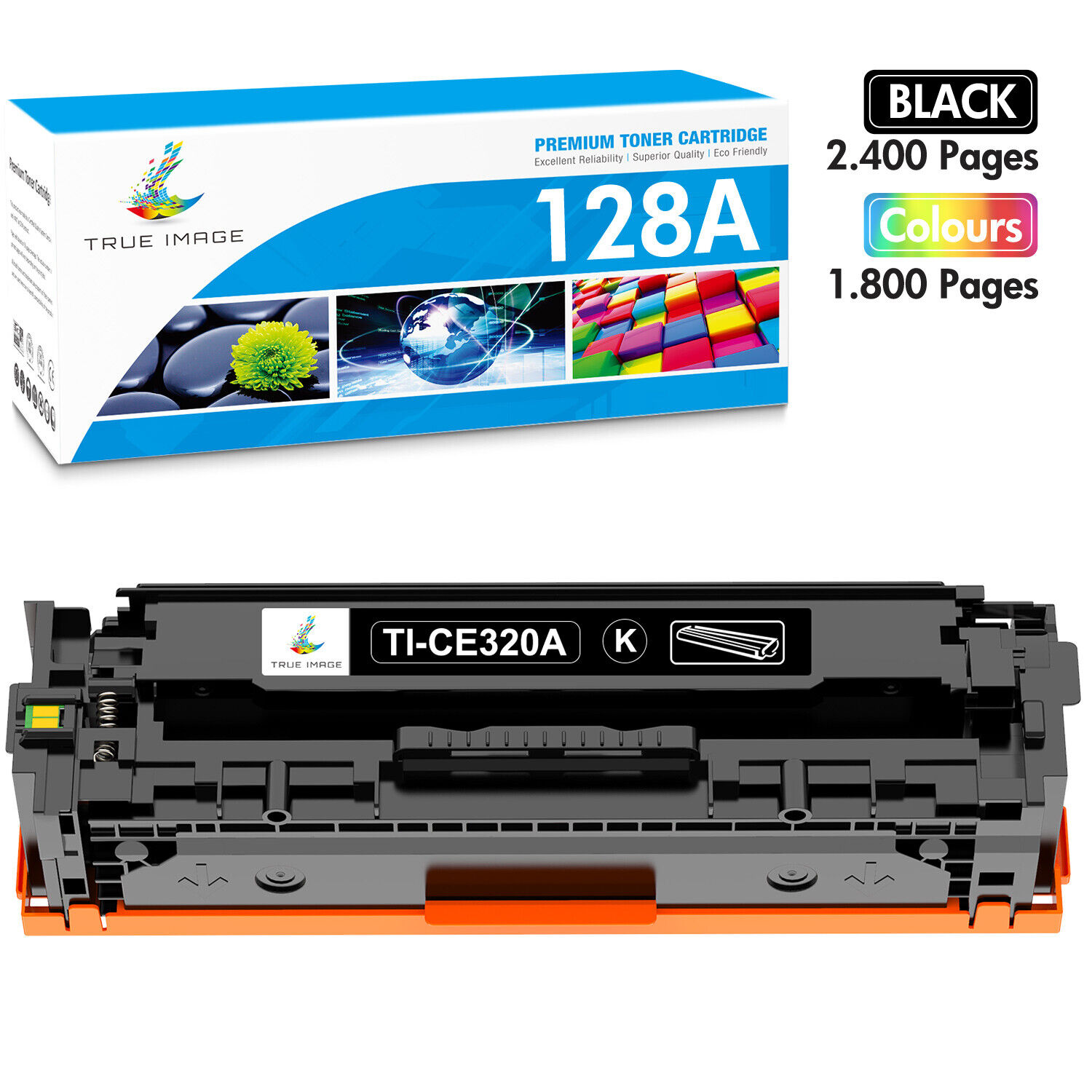 CE320A Toner Cartridge for HP 128A LaserJet Color CM1415fnw CP1525nw CP1525n lot