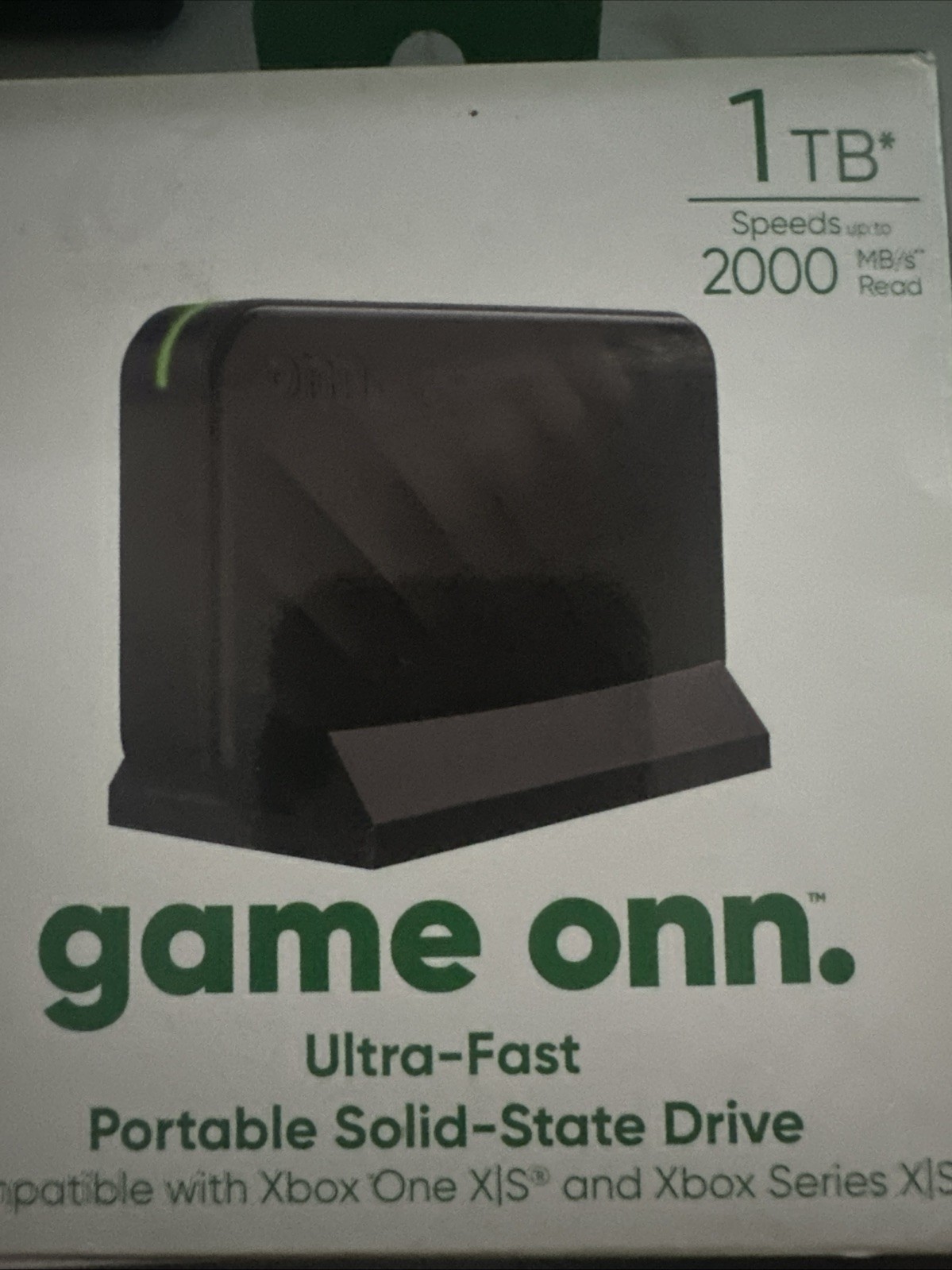 Onn Game Ultra-Fast Portable 1TB Solid-State Drive Xbox Series X|S & One - NEW™