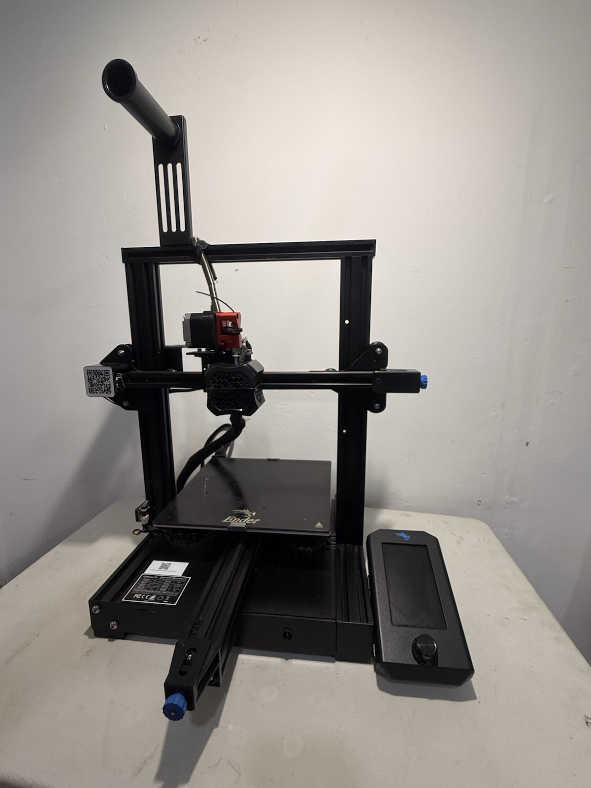 Creality Ender-3 V2 3D Printer Upgraded Tested Working - No Power Cord