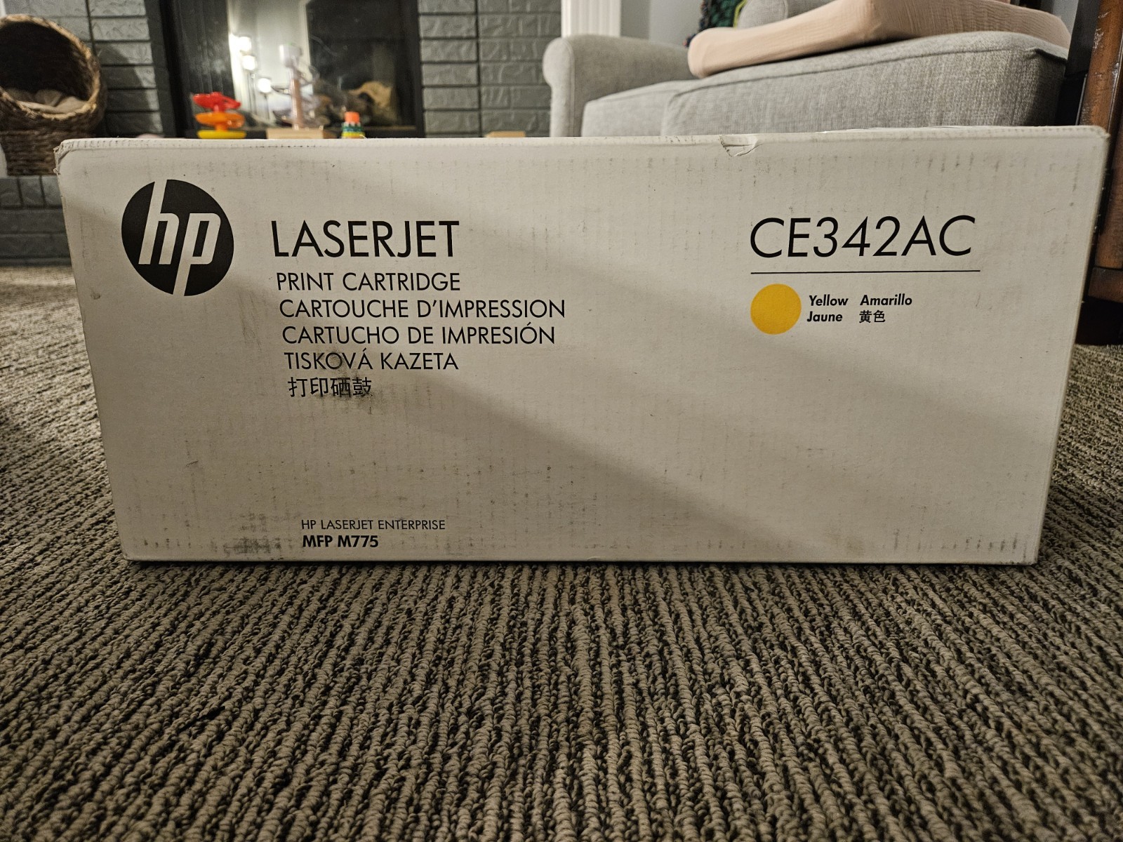 HP CE342AC LaserJet Yellow Toner Cartridge For MFP M775 Genuine OEM Enterprise