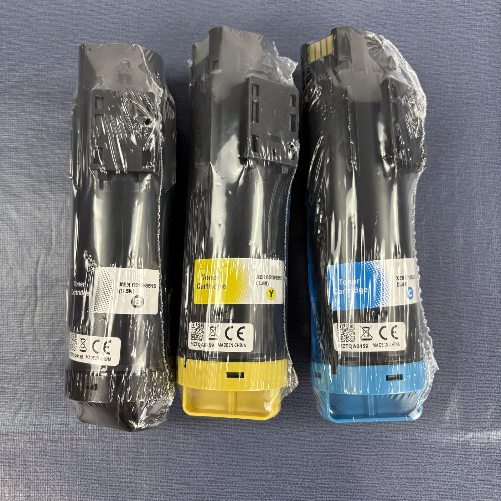 For Xerox 6510/6515 Compatible Toner Cartridge Set Black Cyan Yellow 3 Pack