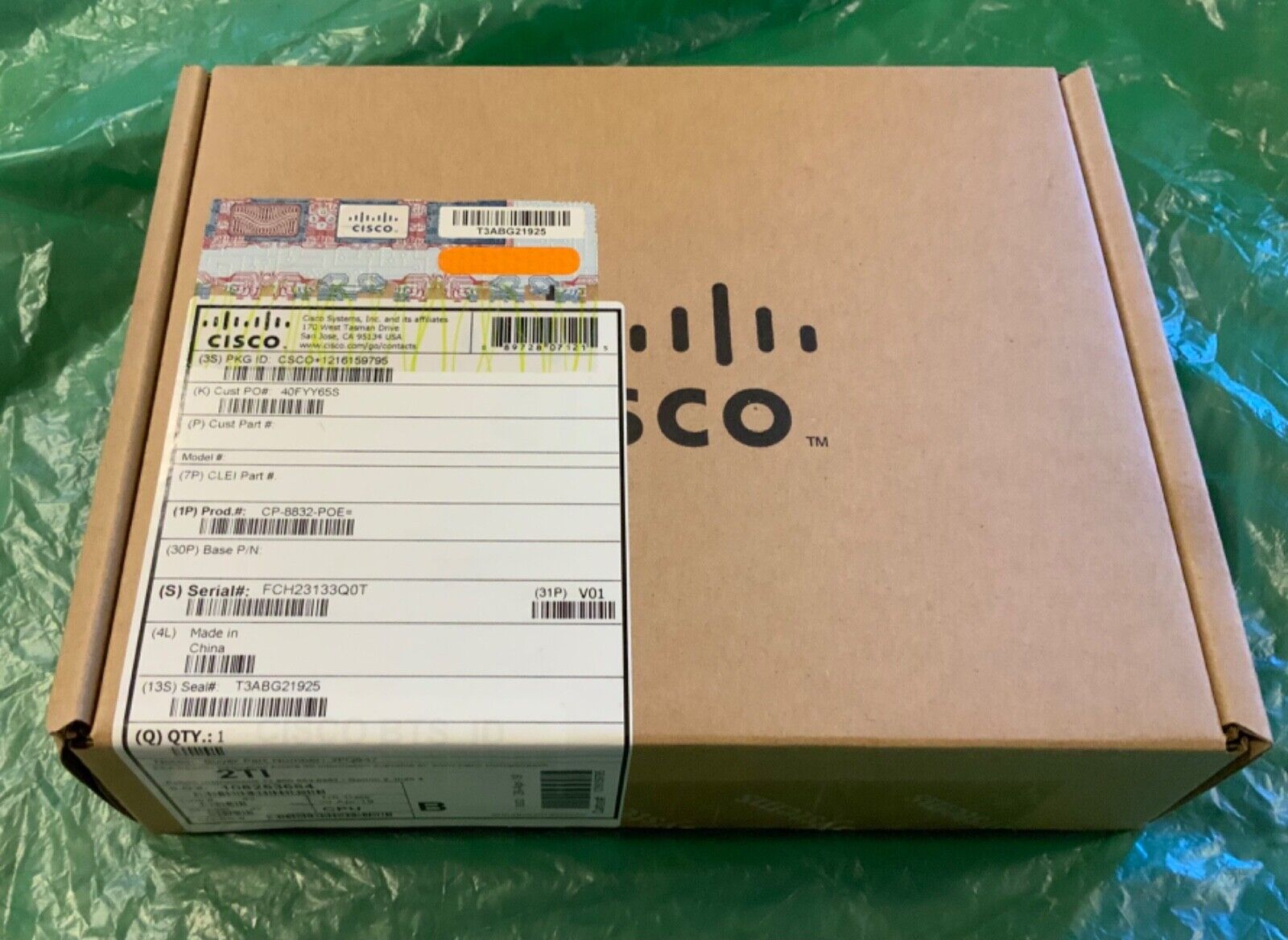 Cisco CP-8832-POE IP Conference Phone 8832 Power Over Ethernet Injector Sealed