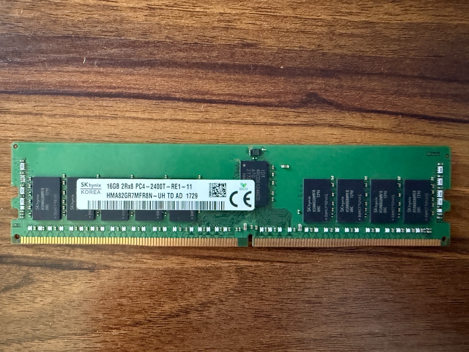 SK Hynix 16GB DDR4 PC4 2400T 2Rx8 ECC Memory HMA82GR7MFR8N-UH Dual Rank