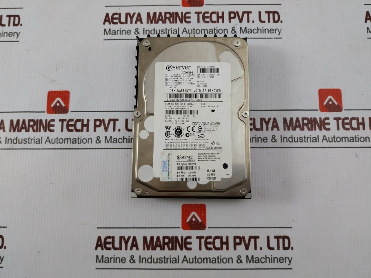 FUJITSU 33P3373 SCSI Ulra320 Hard Disk Drive MAP3367NC 36.4GB 10,000 RPM 12V 1.2