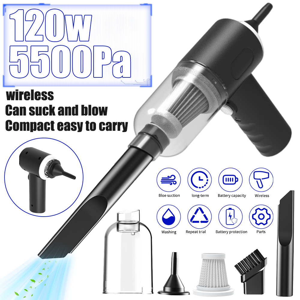 Compressed Air Duster Rechargeable Computer Vacuum Cleaner for PC Keyboard Toys