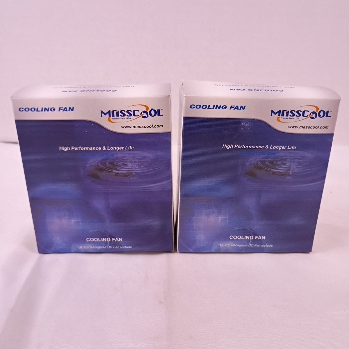 Masscool 80mm Cooling Fan ISO 9001 Certified FD08025S1M3/4 Lot of Two New in Box