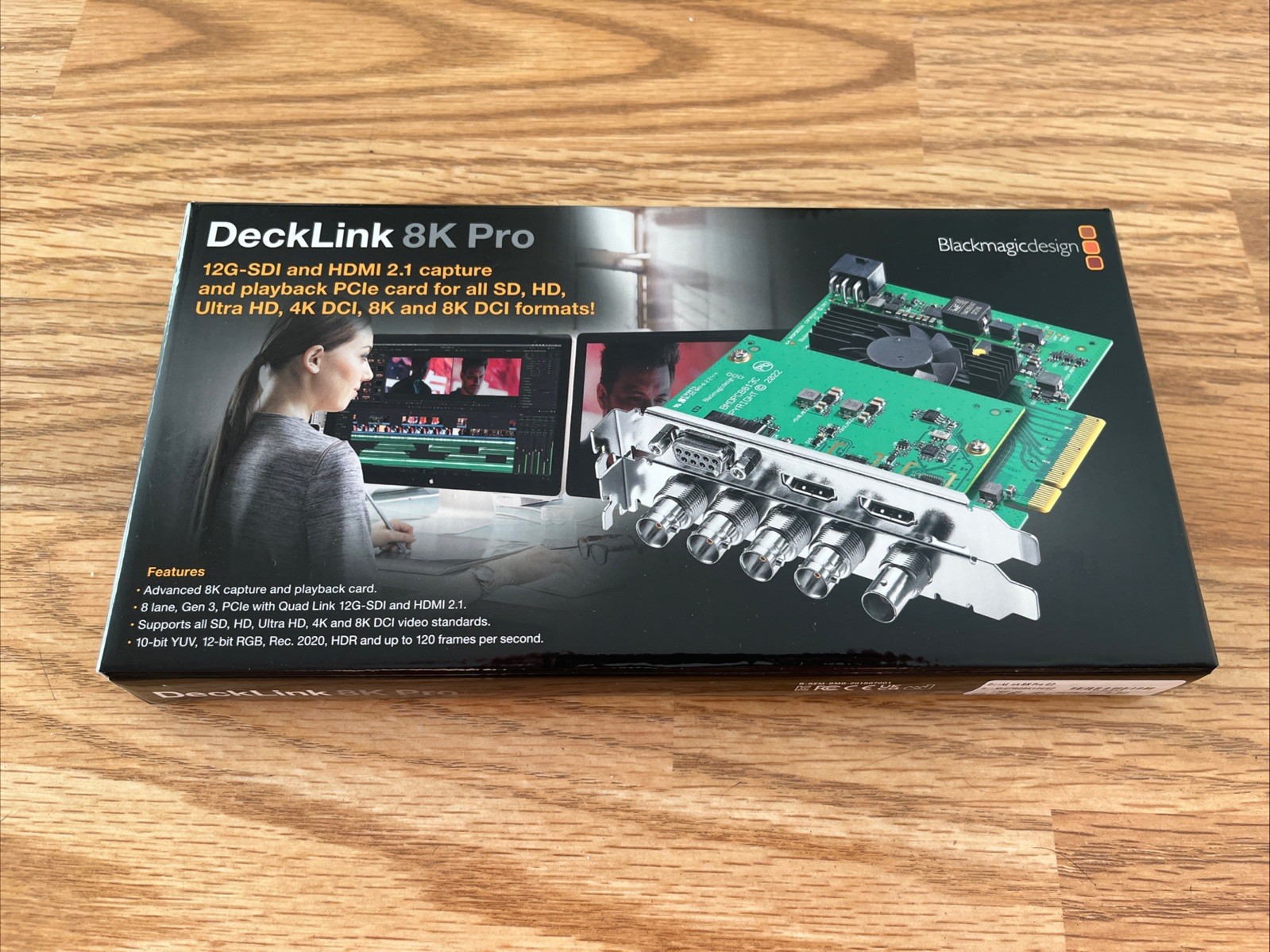 Blackmagic Design DeckLink 8K Pro G2 BMD 12G-SDI PCIe Card - Open Box