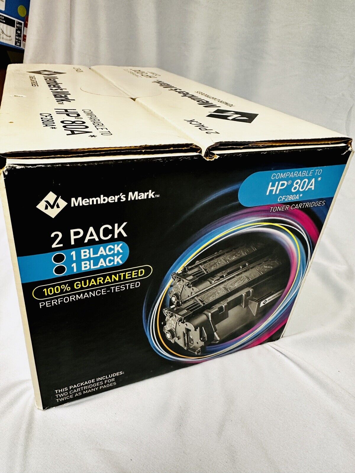 Member's Mark HP 80A Toner Cartridge 2-PACK CF280A *Brand New Factory Sealed*