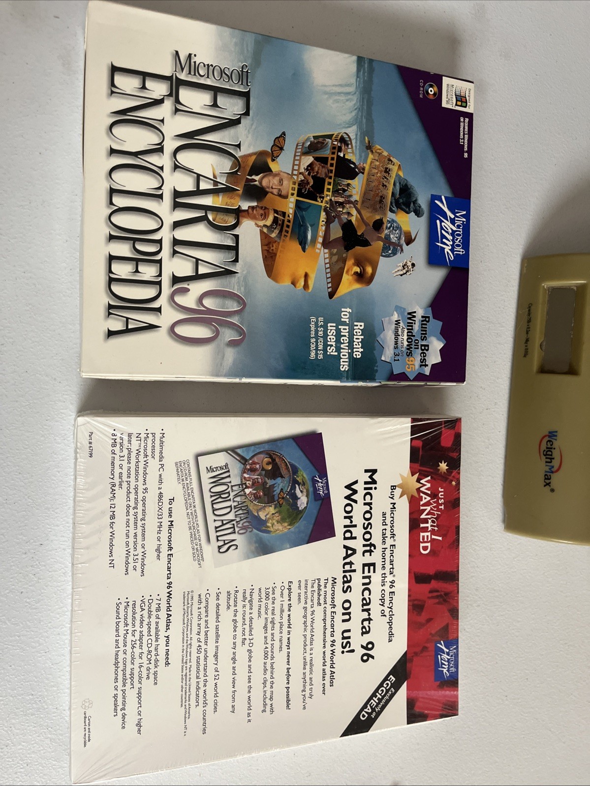 Microsoft Encarta 96 Encyclopedia (PC CD-ROM) Plus World Atlas