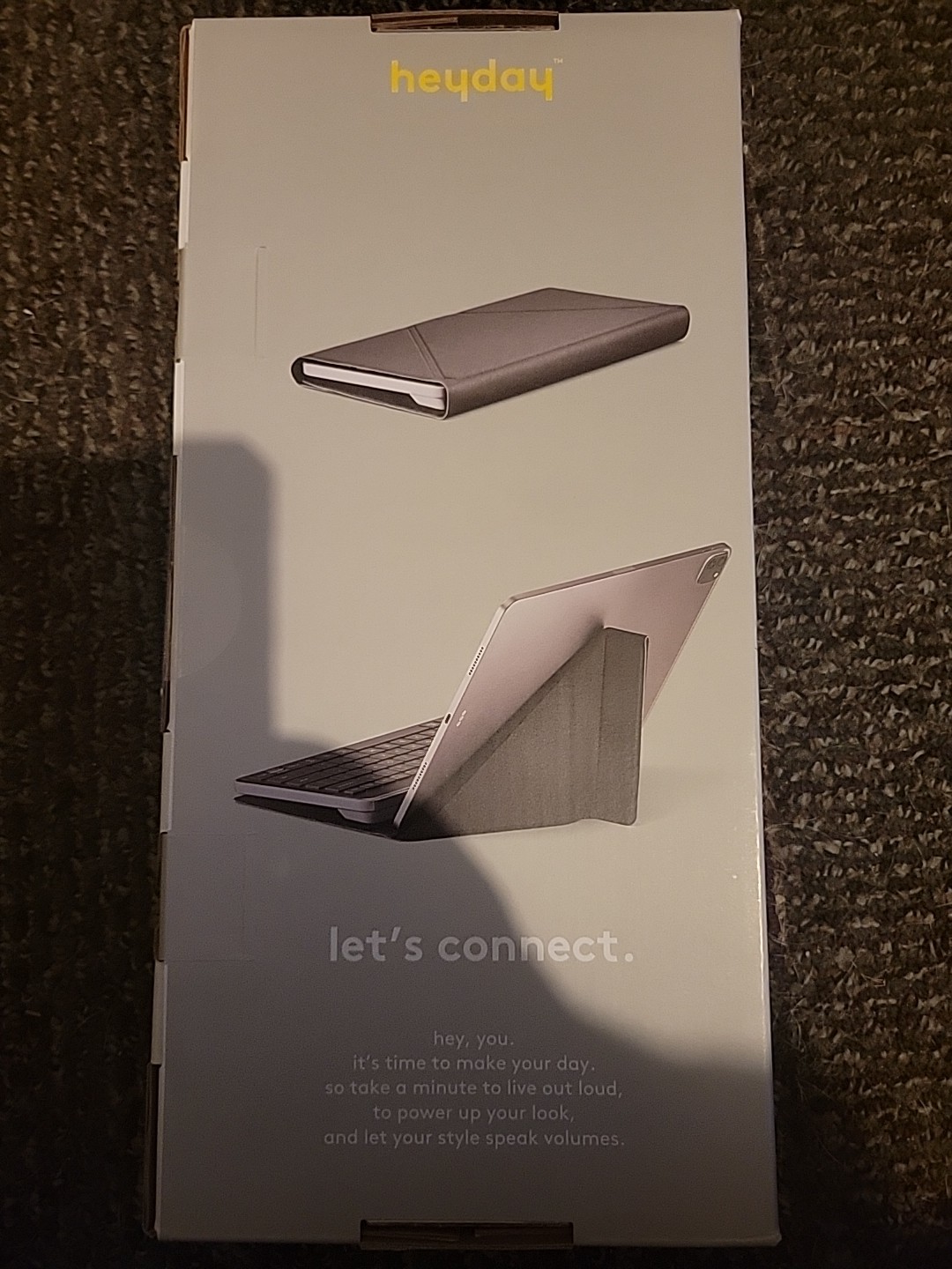 Heyday Tablet Bluetooth/wireless keyboard w stand- iPhone and Tablets Compatible