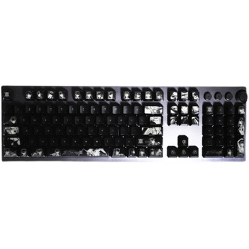 DARLING In The FRANXX 02 Keycap Mechanical Keyboard Pc Present RGB Red Black 104