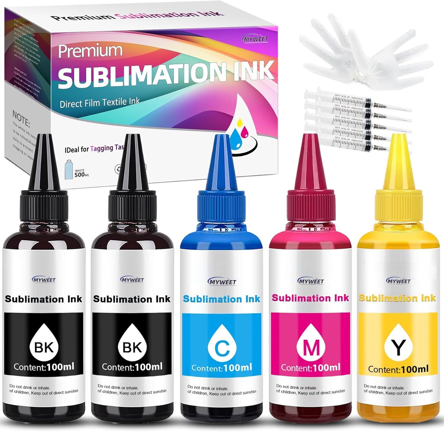 Sublimation Ink (100ML) Compatible for Epson ink WF-4830 7820 XP-15000 4105 4205