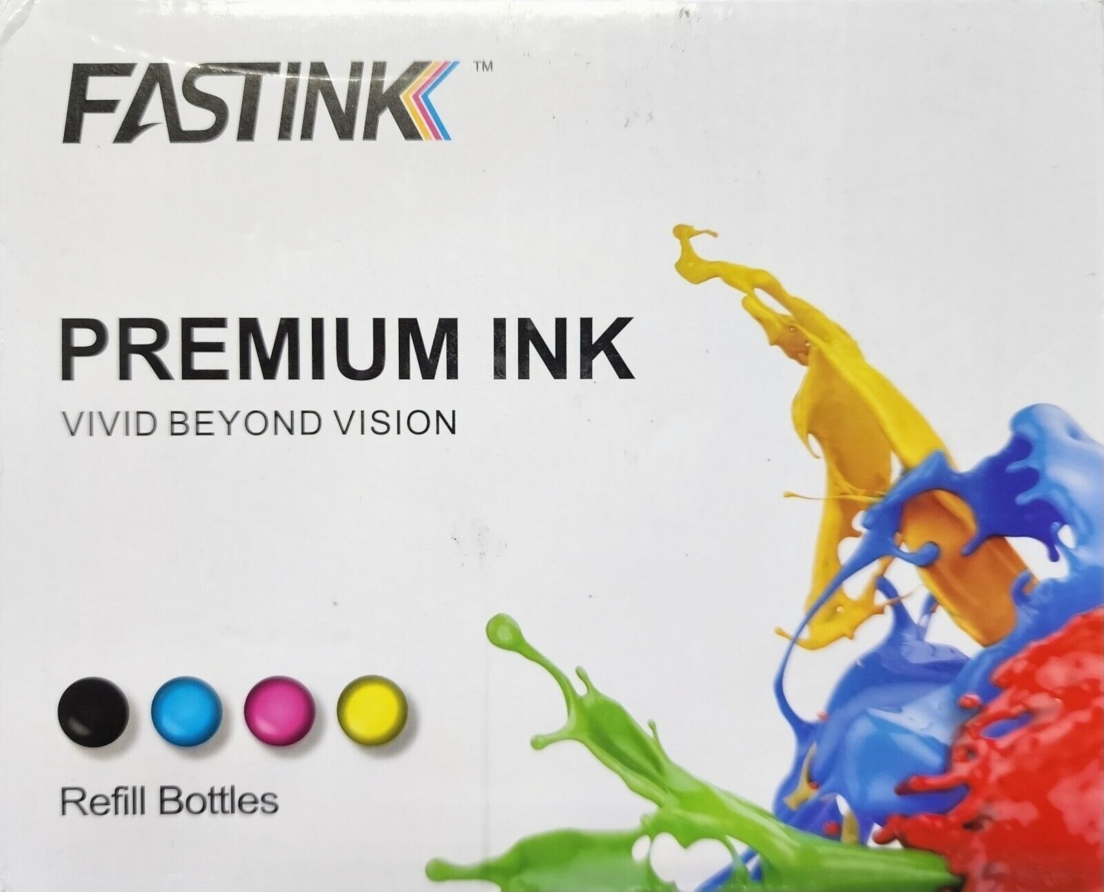 Fastink Premium Ink Refill Bottles 502 Four Pack Color Set