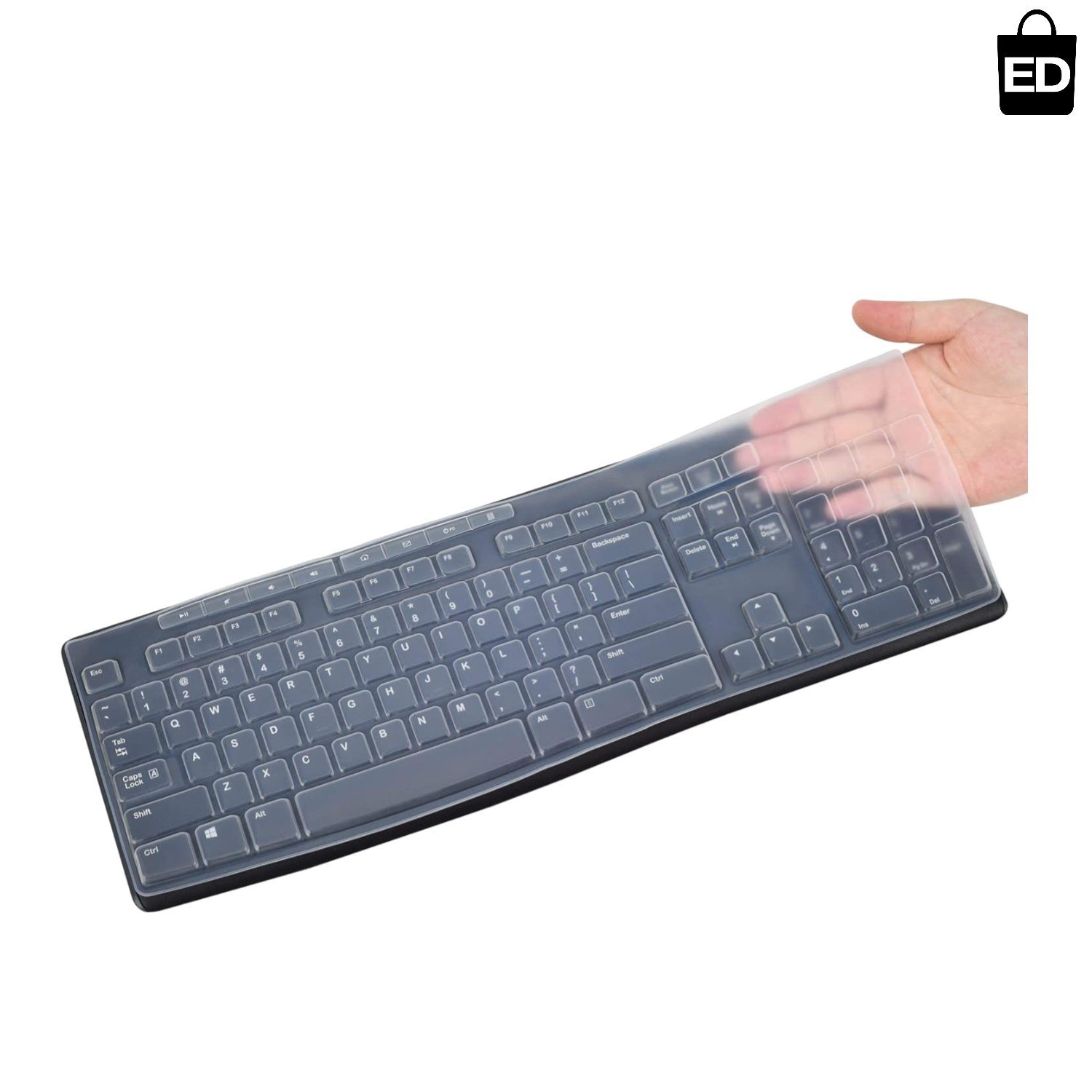 Durable Clear Keyboard Skin for Logitech MK370 & K200 - Easy to Clean & Protects