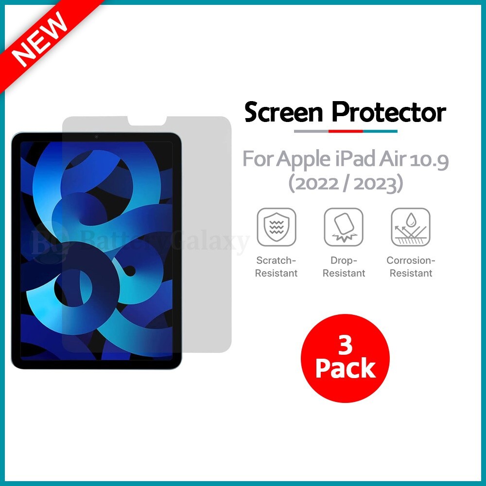 3X Super shield Clear Screen Protector for iPad Air 10th Generation 10.9" 2022
