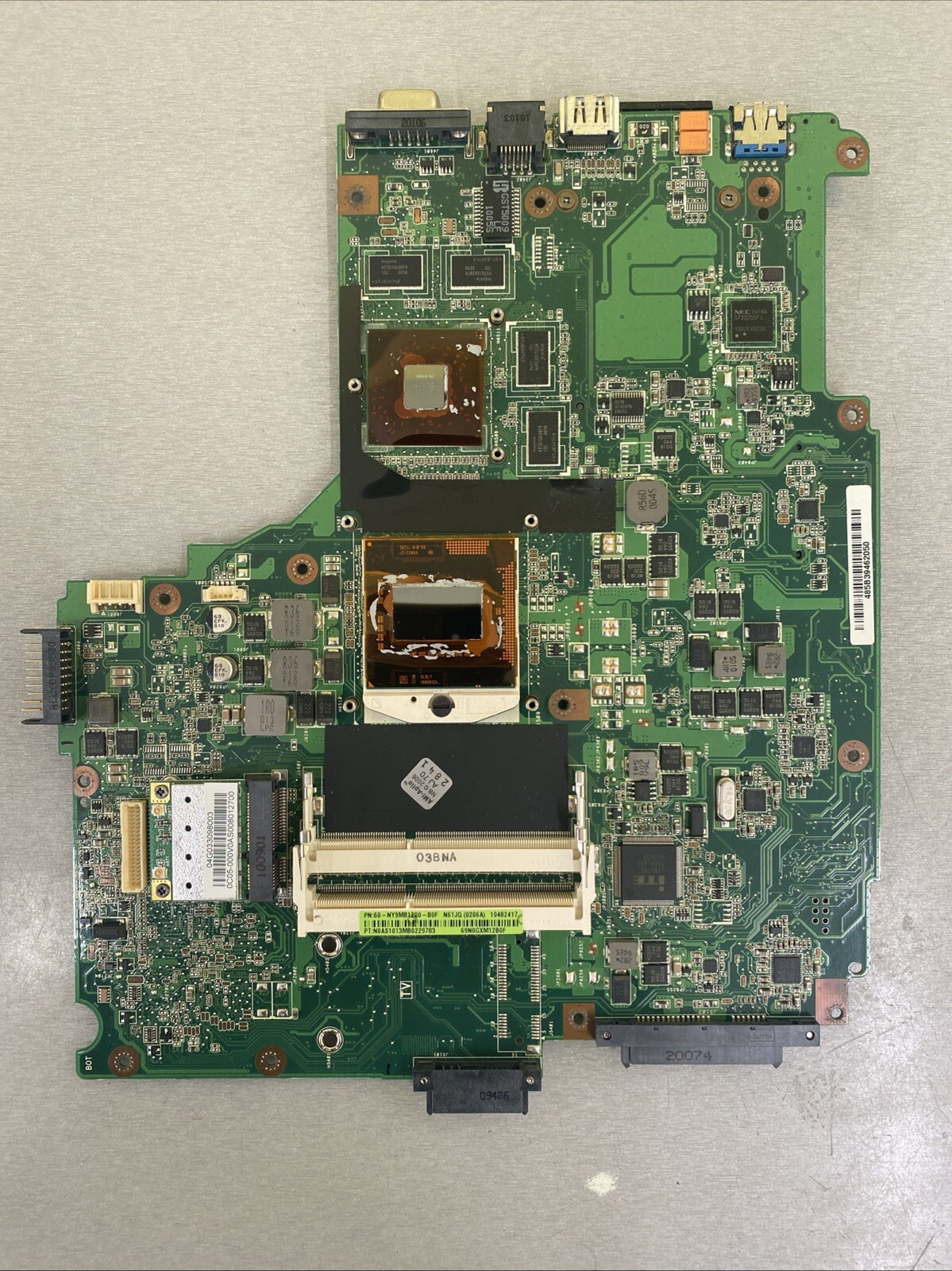For ASUS HM558-display N61JQ 60-NY9MB1200 INTEL CORE I7 Notebook Mainboard