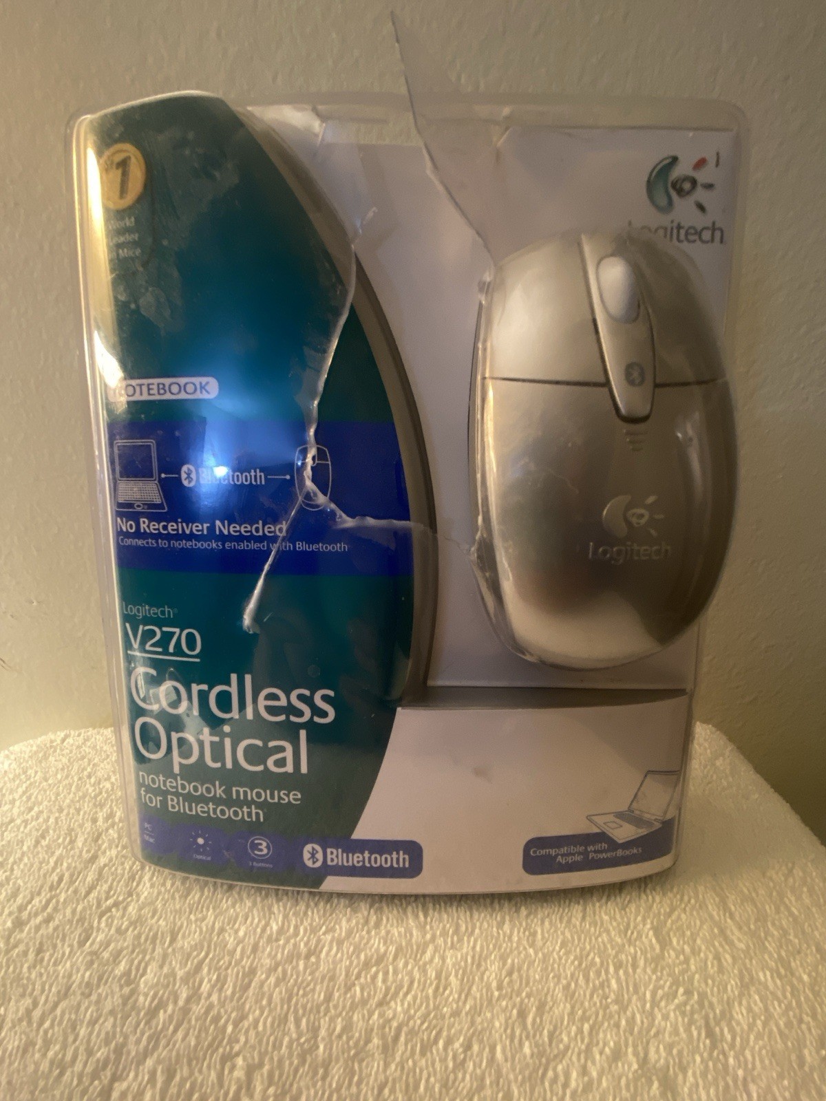 Logitech V270 Cordless Optical Mouse Bluetooth For Notebooks Laptops NEW SEALED