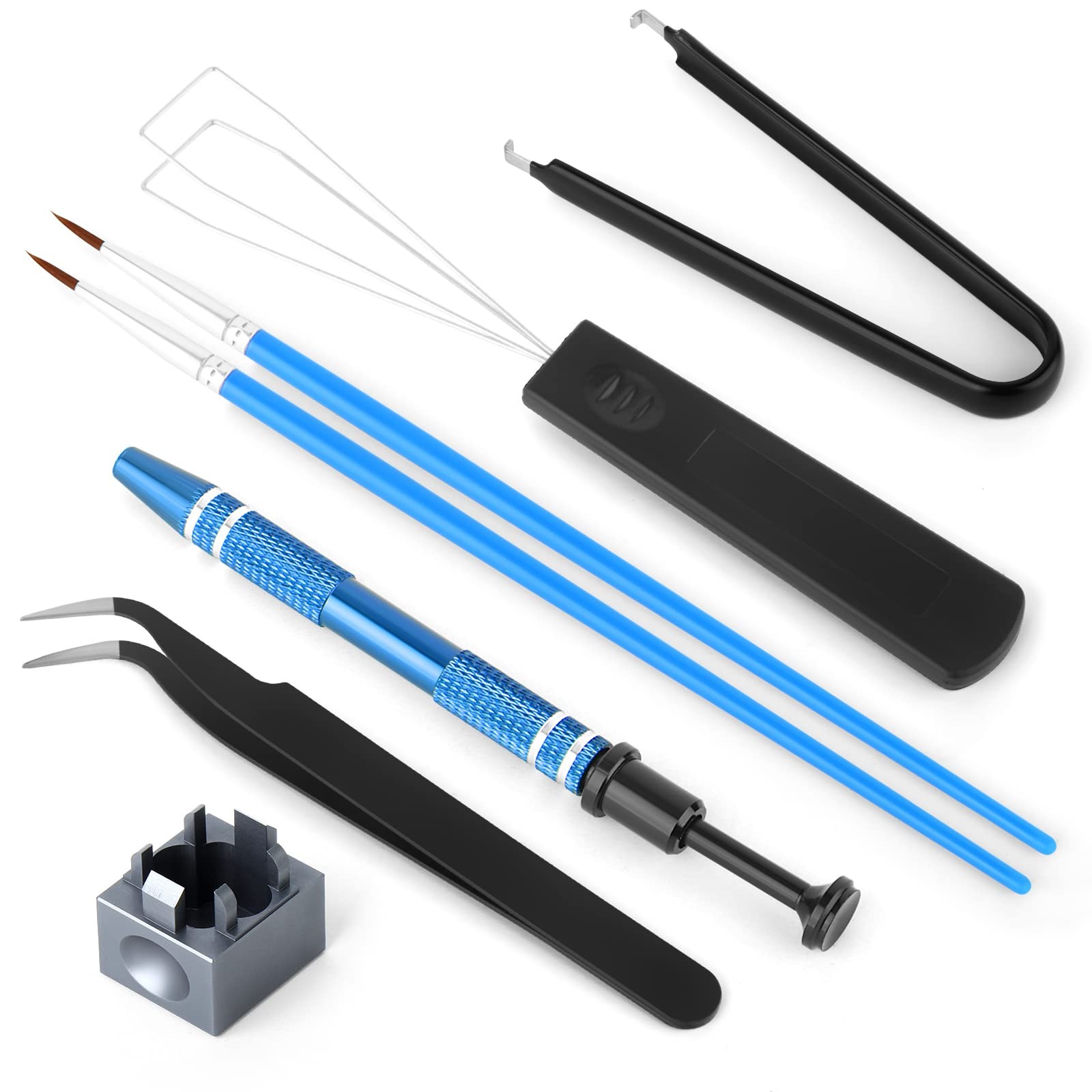 RUNJRX Keyboard Lube Kit with Switch Opener,Tweezers,Keycap Puller,Switch Pul...
