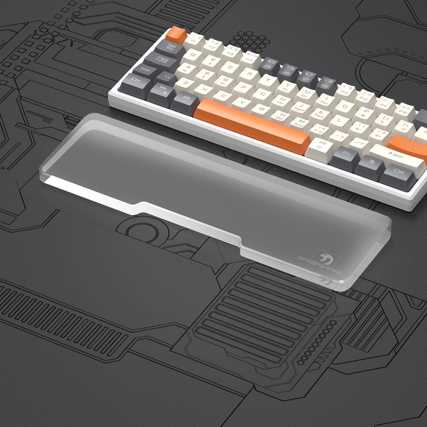 SELORSS Acrylic Keyboard Wrist Rest, Mini Standard