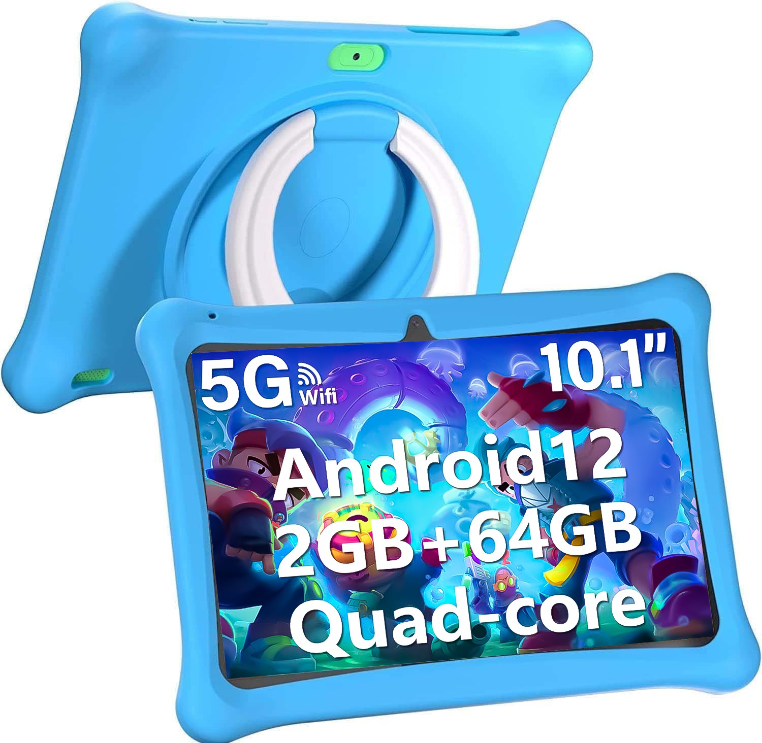 SGIN Android 12 Tablet for Kids 10 Inch 2GB RAM 64GB ROM Camera Bluetooth WiFi