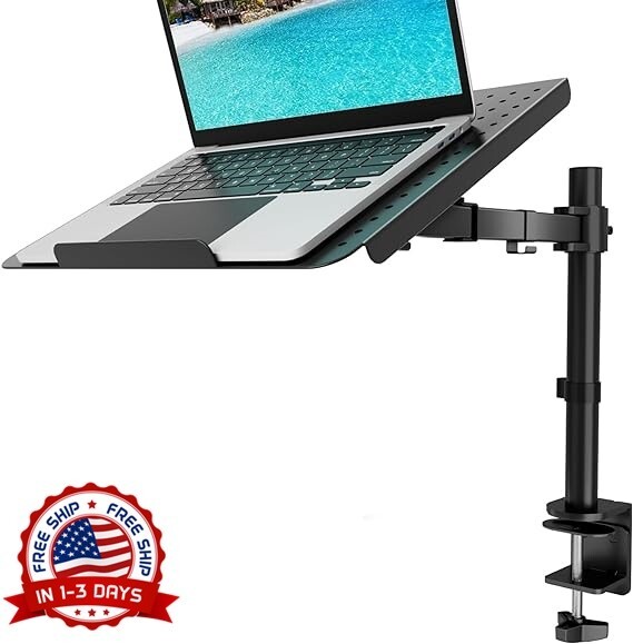 Soporte de Montaje para Bandeja Laptop Completamente Ajustable con Ventilación