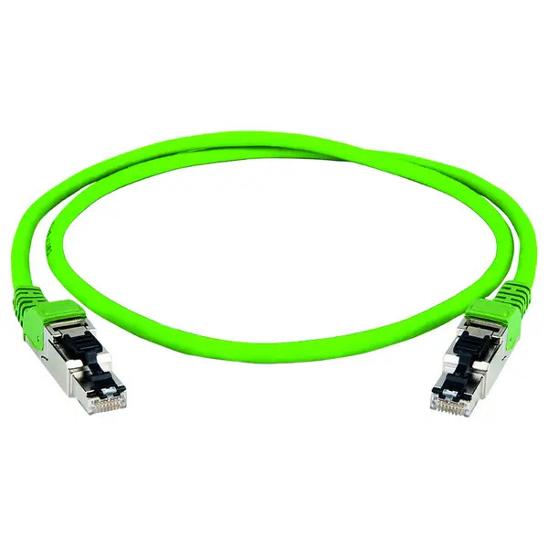 Telegärtner 100017353 RJ45 Network Cable, Patch Cable CAT 5 Green With Ant Sheath