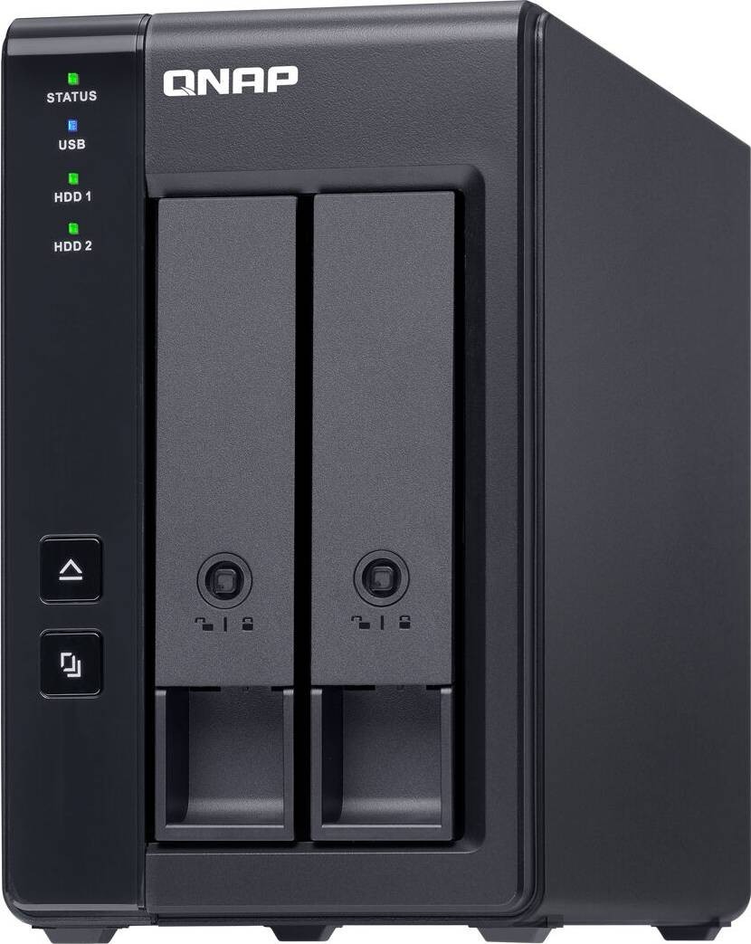 QNAP TR-002 2 Bay USB-C Direct Attached Storage - Black