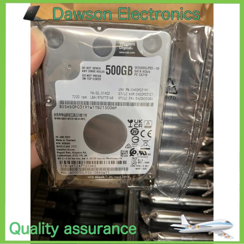 New WD Black 500GB WD5000LPSX 7200 RPM 6.0Gb/s SATA 2.5" Internal HDD Hard Drive