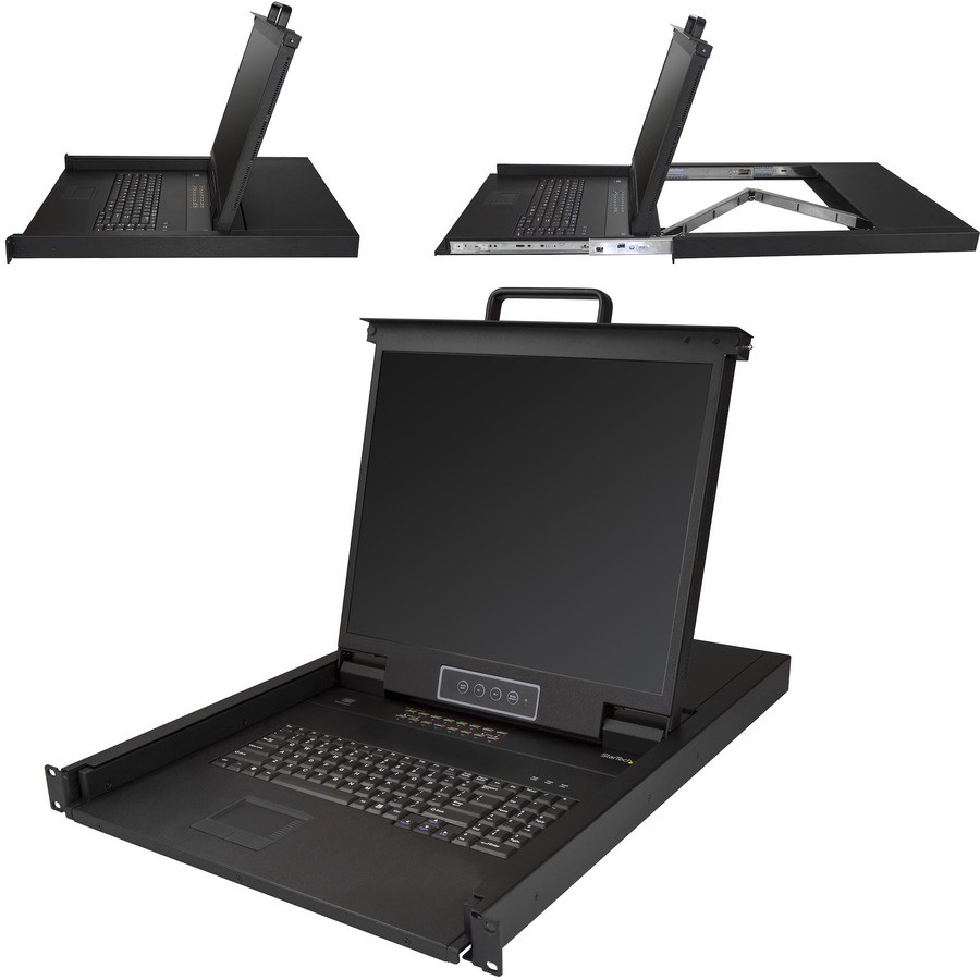StarTech 16 Port KVM Console for Server Rack - Rackmount LCD - RKCONS1916K