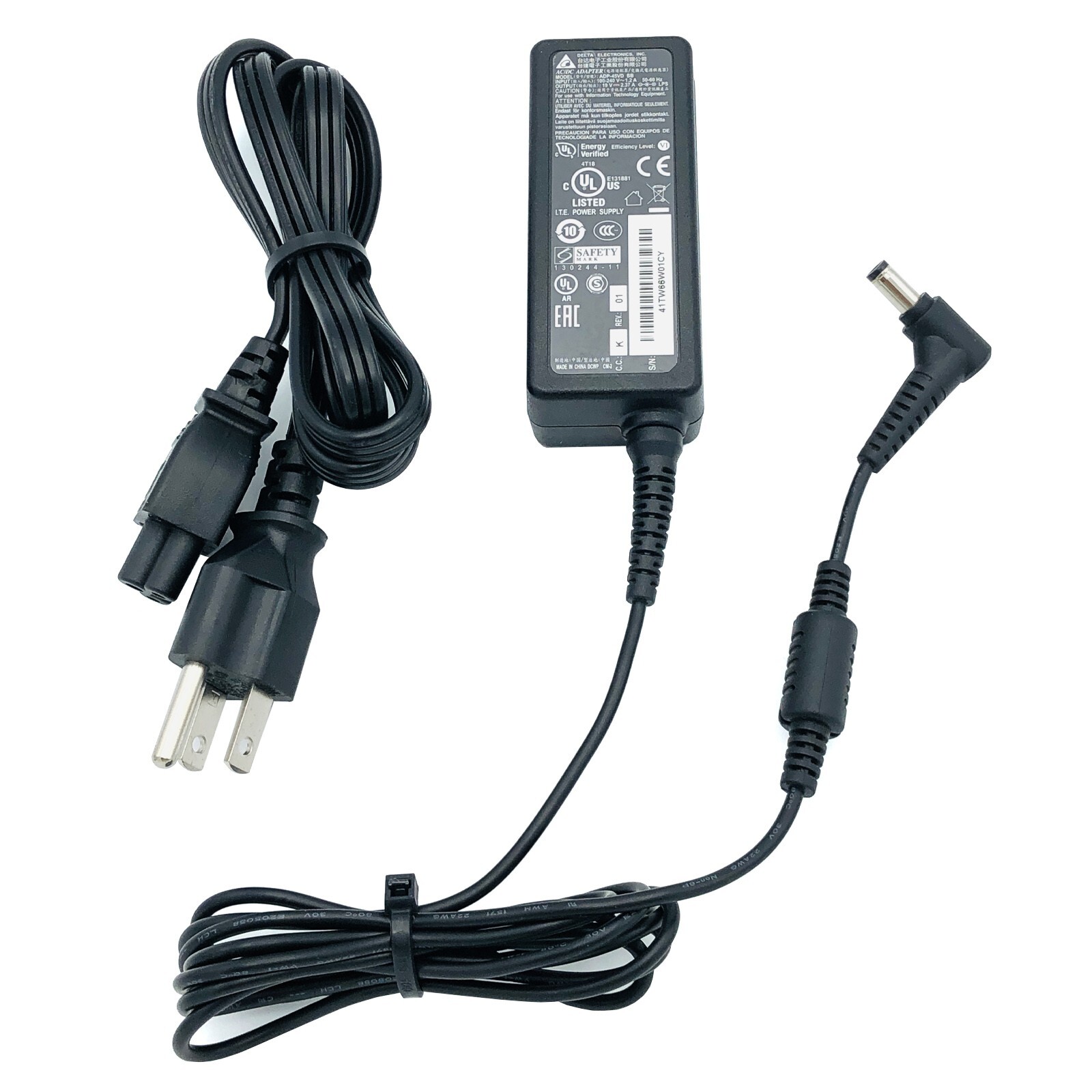 Genuine Delta AC Adapter ADP-45VD BB Power Supply 19V 2.37A 45W 5.5*2.5mm w/PC