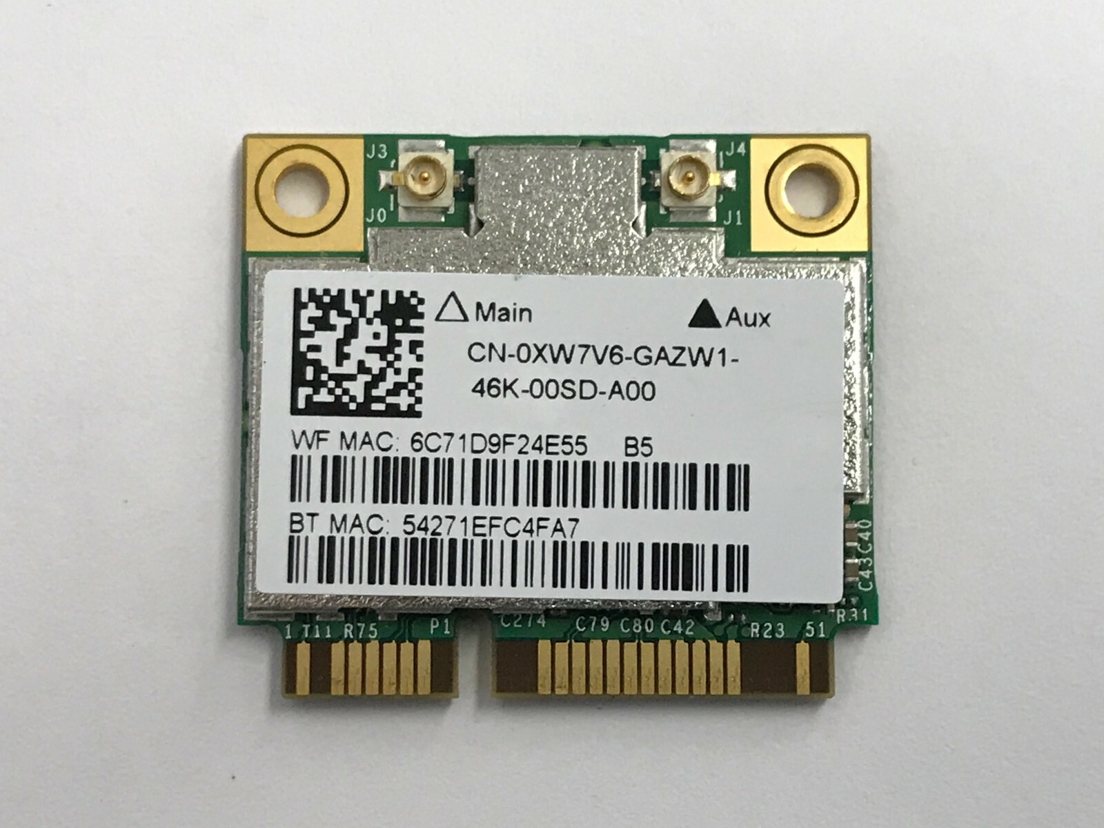 Dell Alienware AzureWave Broadcom BCM94352 802.11ac 867Mbps WLAN + BT4.0 XW7V6