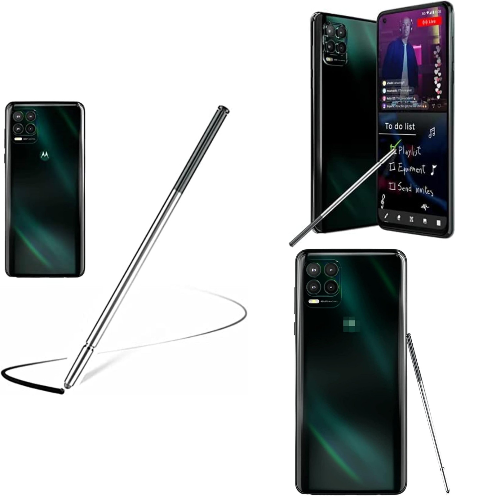 Stylus Pen Replacement Only for Moto G Stylus 5G 2021 XT2131, Touch S Pen