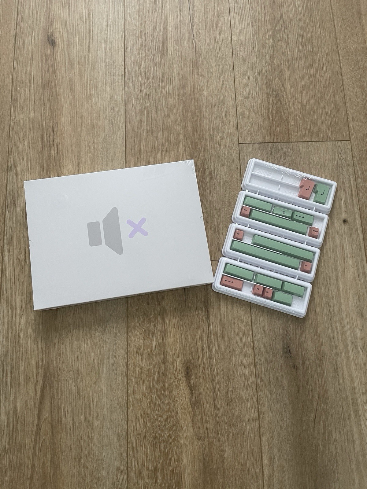 Brand New/Sealed GMK Muted R2 | Base Set + Green & Red Accents Kit Keycaps