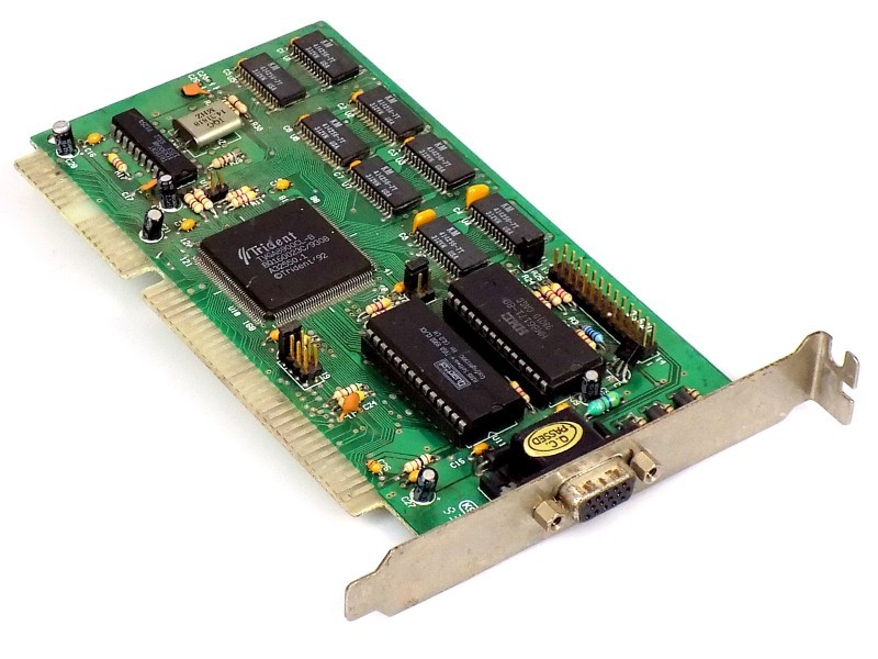 1MB Trident TVGA8900CL-B ISA VGA Retro Graphics Card Vintage for 386s & 486s Excellent