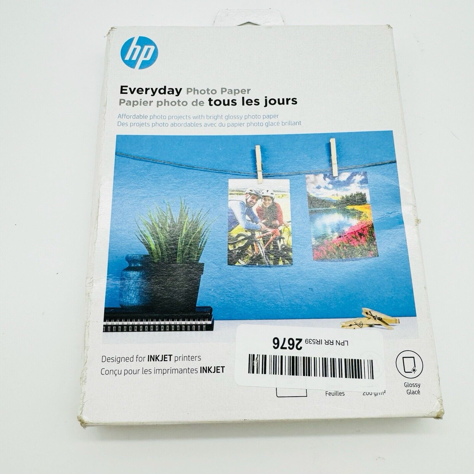 HP Everyday Photo Paper - Glossy|53 lb|5 x 7 in. (127 x 178 mm) | 60 sheets