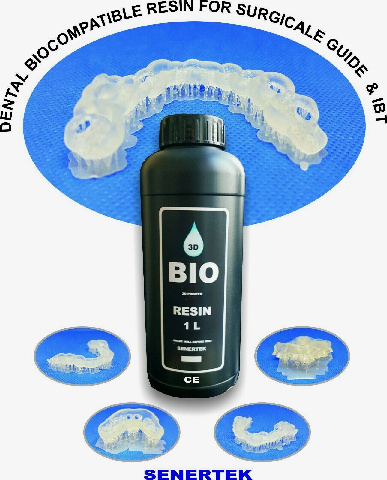 DLP  SLA  LCD 3d printer biocompatible resin for dental  &  prototypes. 
