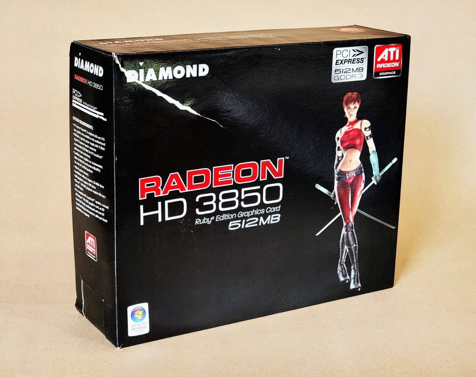 Diamond ATI Radeon HD 3850 512MB GDDR3 Graphics Card - NEW IN BOX