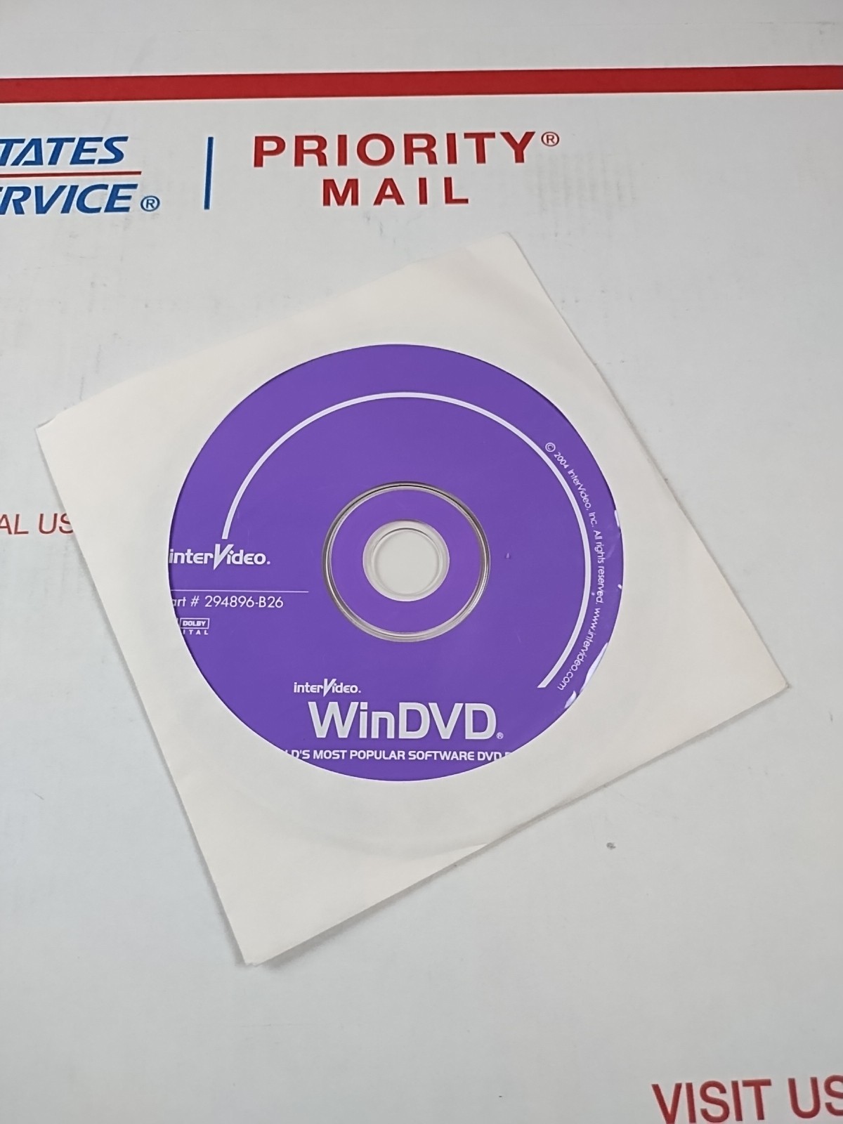 New InterVideo WinDVD Version SEALED package OEM 294896-B26