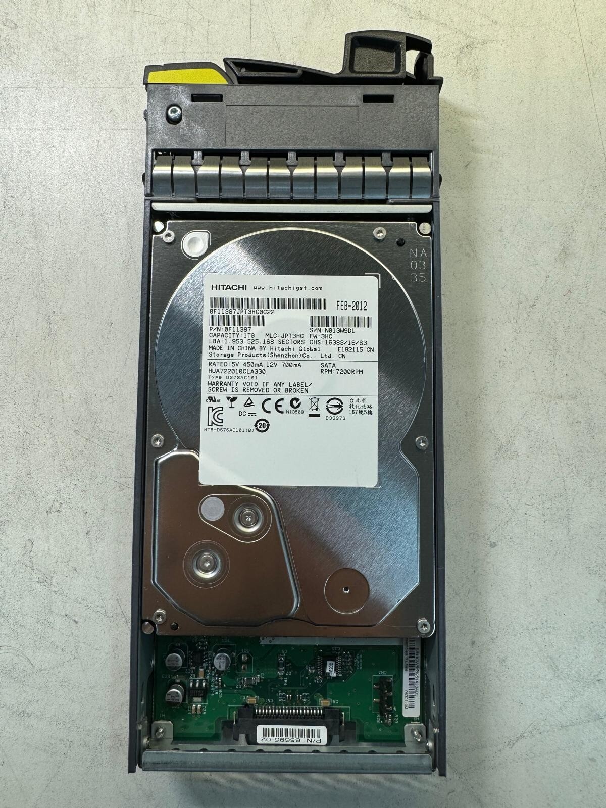 NetApp 1TB 108-00180+A5 X269A-R5 7.2K RPM 3.0Gbps SATA 3.5" Server Hard Drives