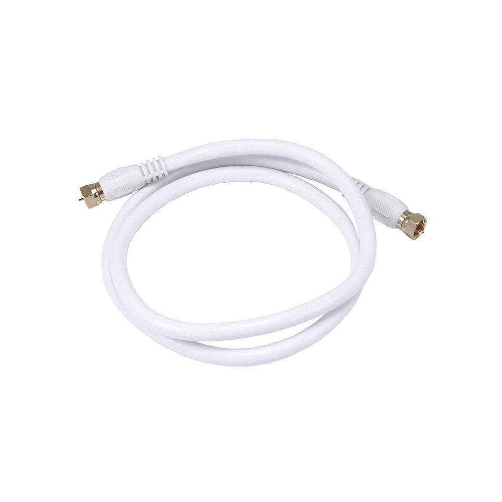 MONOPRICE 4057 Coaxial Cable,RG-6,3 ft.,White 5RGN6