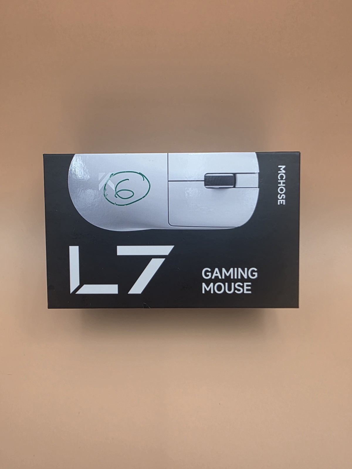 MCHOSE L7 Pro Wireless Gaming Mouse White Open Box PAW3395 26K DPI Tri-Mode