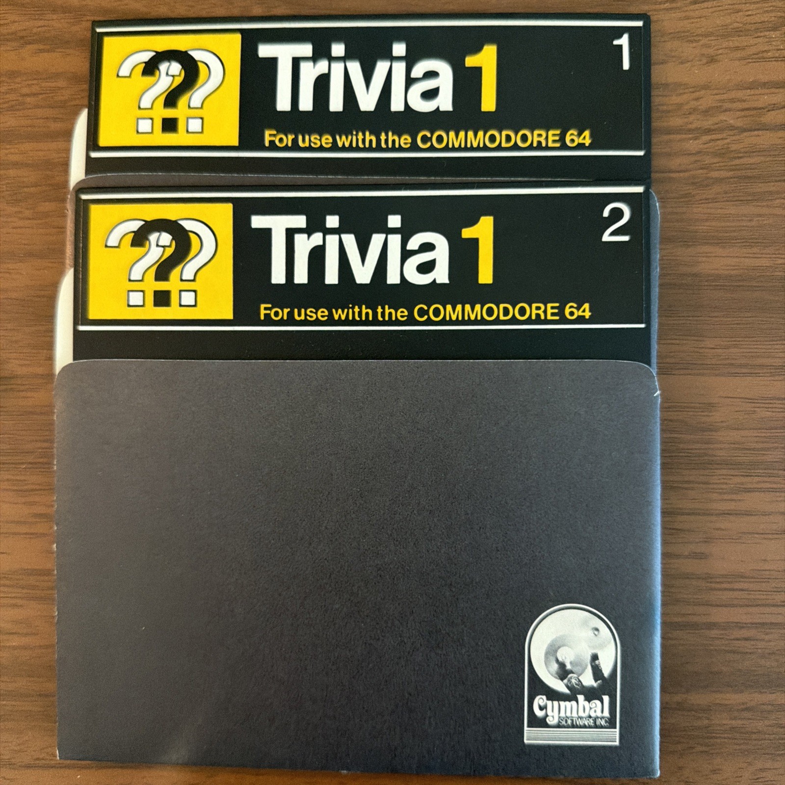 Cymbal Trivia 1 Commodore 64 C64 Educational Software Complete Disk 1 & 2