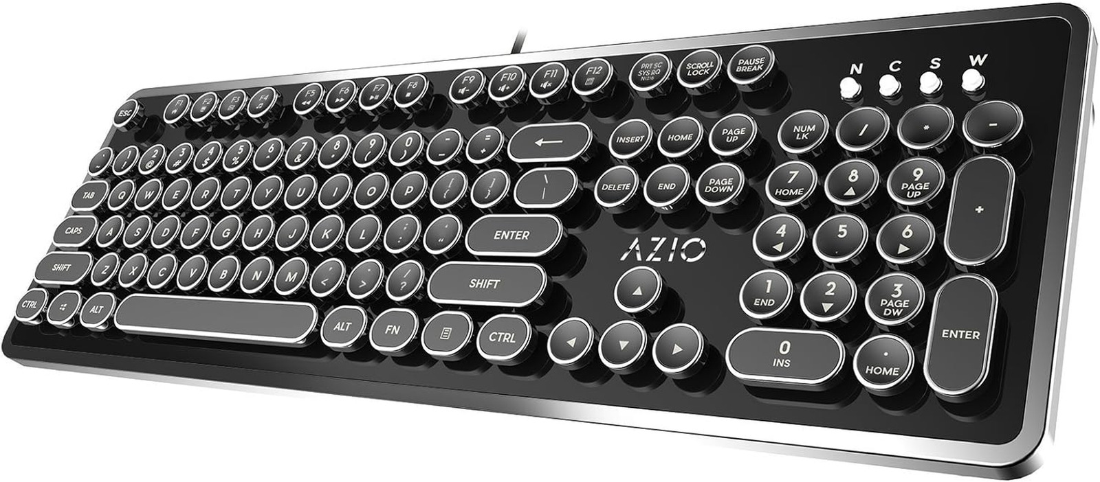 Retro Typewriter-Inspired Mechanical Keyboard Vintage Design W/Modern Features, 