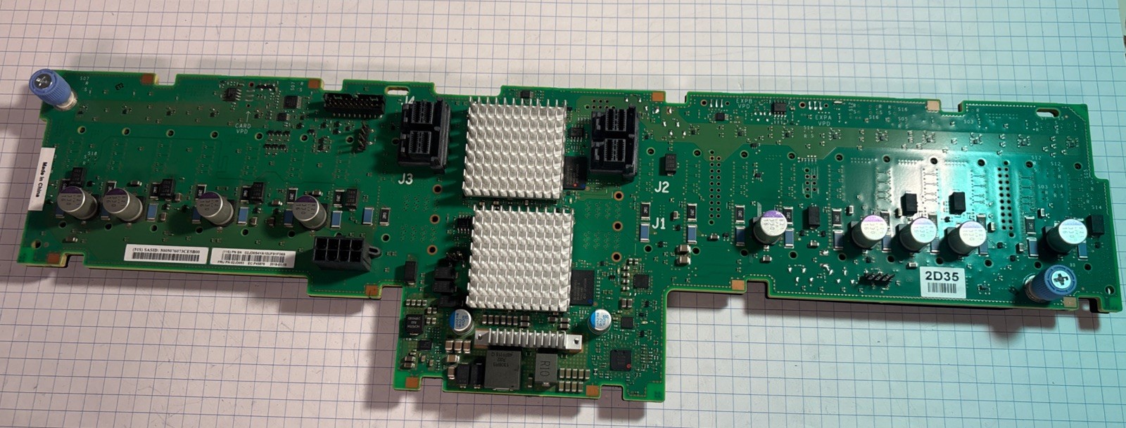 IBM 02JD053 18-Slot SAS SFF-3 Disk Drive Backplane Board Power9 S914 S924 @MB330
