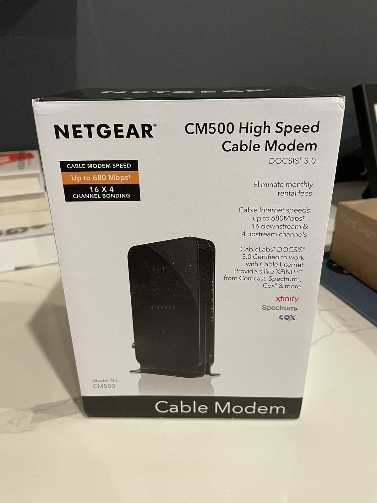NETGEAR CM500 (CM500100NAS) 680 Mbps - Black