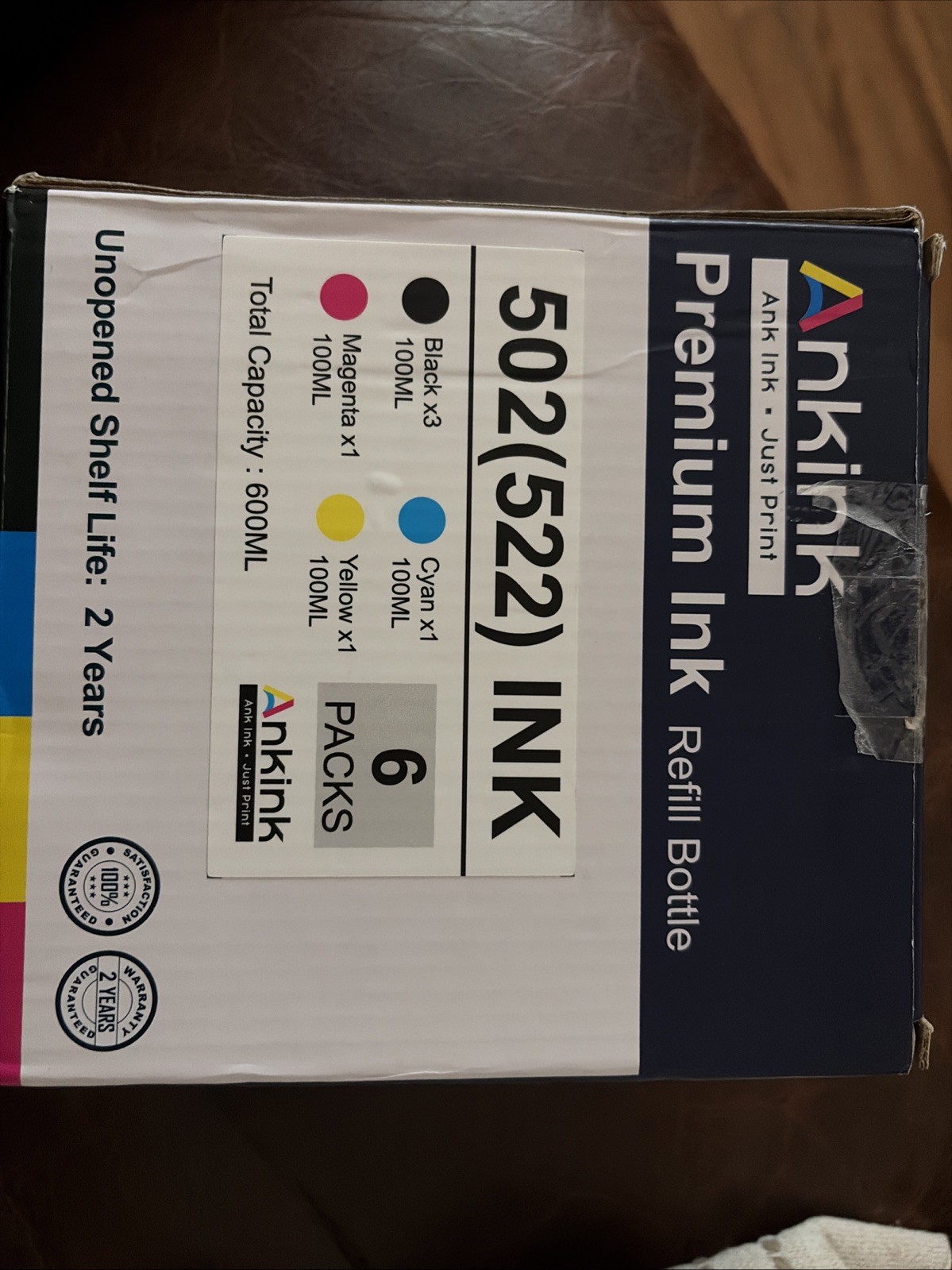Ankink Premium Ink Refill Bottle 6 Pack