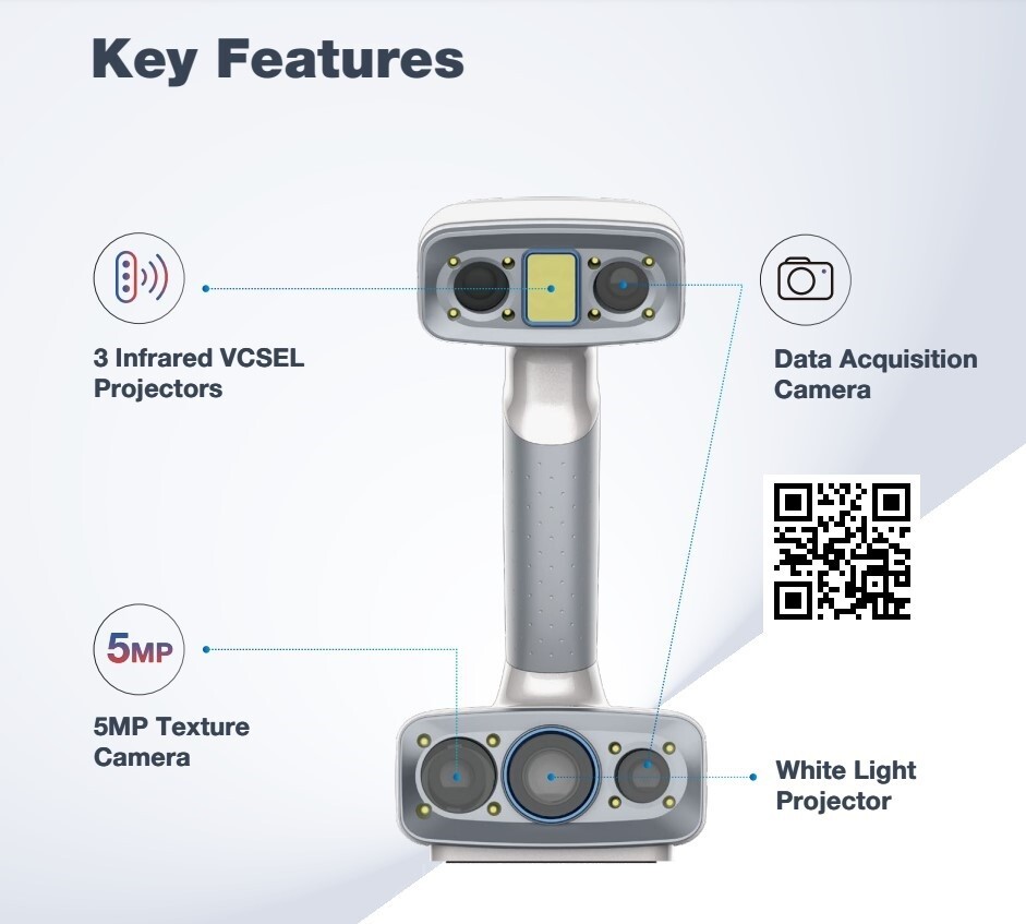 Shining3D EinScan H2 3D Scanner for Medical Design Reverse Engineering