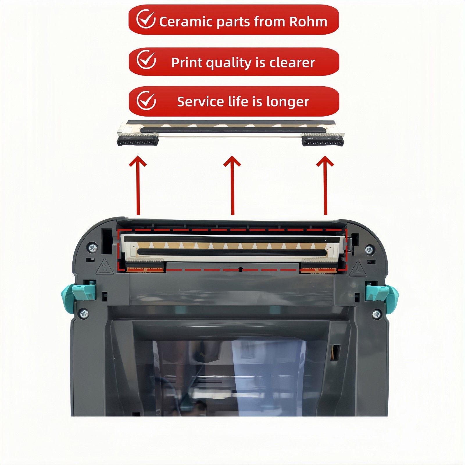 105934-037 Thermal PrintHead Printer Print Head Zebra GK420D GX420D ZP450 ZP500