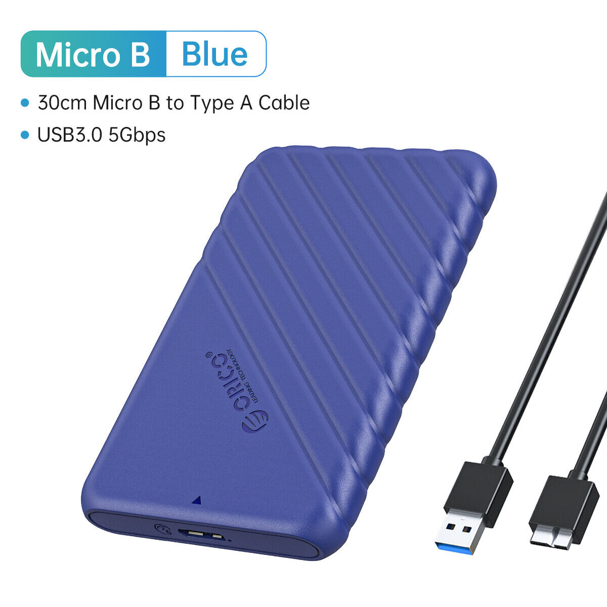 ORICO 2.5'' USB C Hard Drive Enclosure USB3.1 to SATAIII External SSD HDD Cases